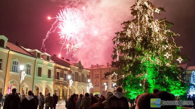 Noc Sylwestrowa na krośnieńskim Rynku
