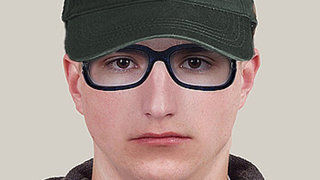 Portret pamięciowy poszukiwanego mężczyzny