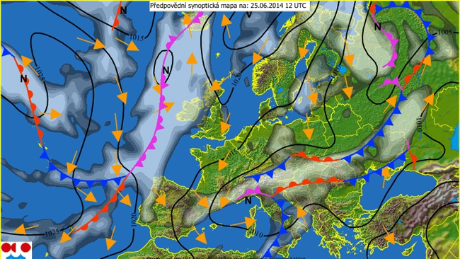 W środę zacznie nasuwać się strefa niżu. Padać jednak jeszcze nie będzie