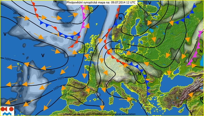 W środę nad Krosno zbliży się chłodny front atmosferyczny. Będzie przelotnie padać i grzmieć