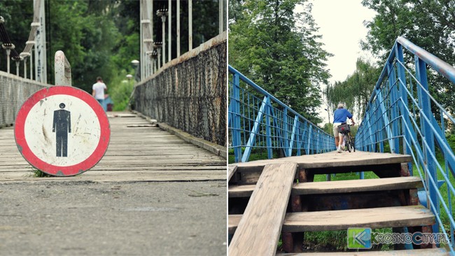 Kładka przy ul. Fredry i ul. Parkowej