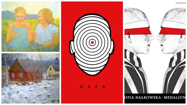 Prace Katarzyny Oczoś - malarstwo i Patrycji Longawy - plakat