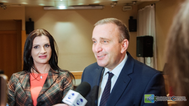 Joanna Frydrych i Grzegorz Schetyna