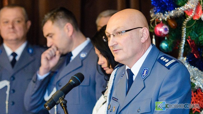 Inspektor dr Adam Pietrzkiewicz - były komendant KMP Krosno.