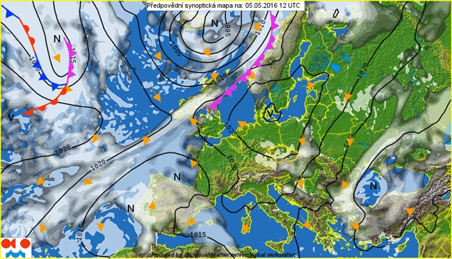 W połowie tygodnia możliwy przelotny deszcz. Lokalnie wystąpią burze.
