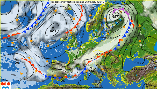 W środę pozostaniemy w ciepłej masie powietrza. Będzie trochę słońca, trochę chmur.