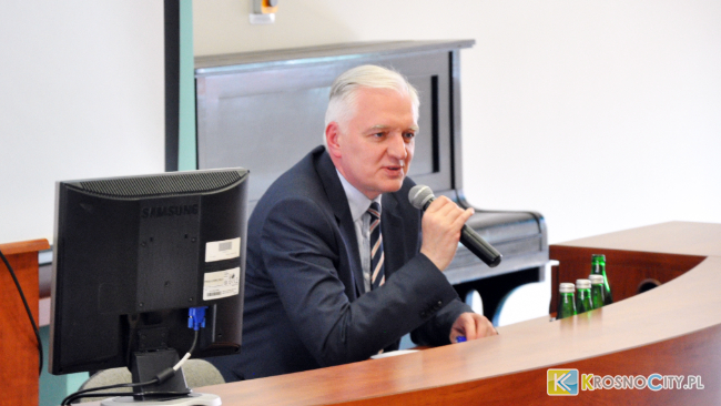 Jarosław Gowin w PWSZ Krosno.