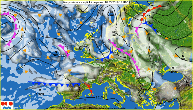 W piątek napływać będzie wilgotne powietrze, przelotnie popada i zagrzmi. Na weekend więcej słońca, a mniej deszczu.