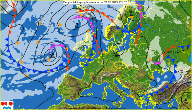 W środku tygodnia rozbuduje się wyż. Będzie słonecznie i bez opadów, ale odczujemy nieprzyjemną parność.