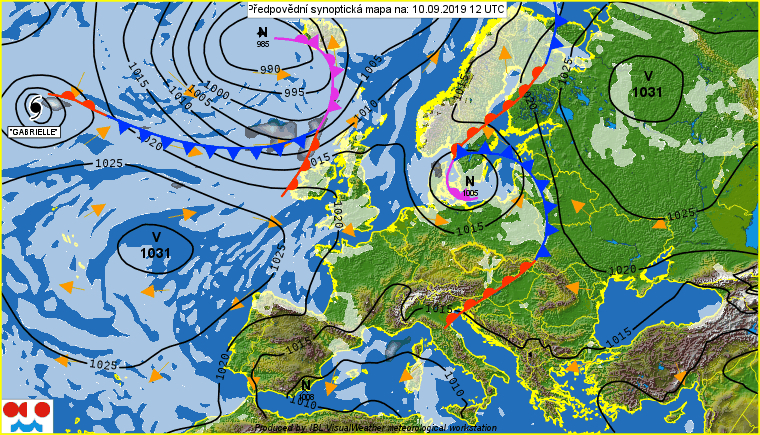 W poniedziałek spadek ciśnienia, w dzień przyjemnie, a wieczorem opady deszczu. We wtorek rozbudowa wyżu i sporo słońca.