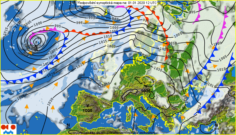 W nowy rok wejdziemy przy dodatniej temperaturze, mżawce i porywistym wietrze. Ciśnienie znów dosyć wysokie.