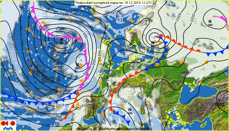W środku tygodnia pozostaniemy w zasięgu wyżu, do czwartkowego poranka wzrost ciśnienia. Bardzo ciepło jak na grudzień.