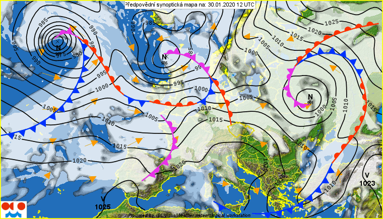 W środku tygodnia napływać będzie wilgotne powietrze. Okresami deszcz ze śniegiem, najwyżej 3°C.