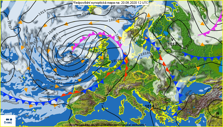 Środa jeszcze wilgotna, z opadami deszczu. W połowie tygodnia rozbuduje się wyż.