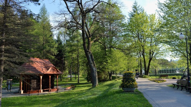 Tężnia solankowa w Rymanowie Zdroju.