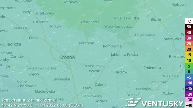 W poniedziałek przelotne opady deszczu i krupy śnieżnej. We wtorek sucho, rano przymrozek, potem około 10°C.