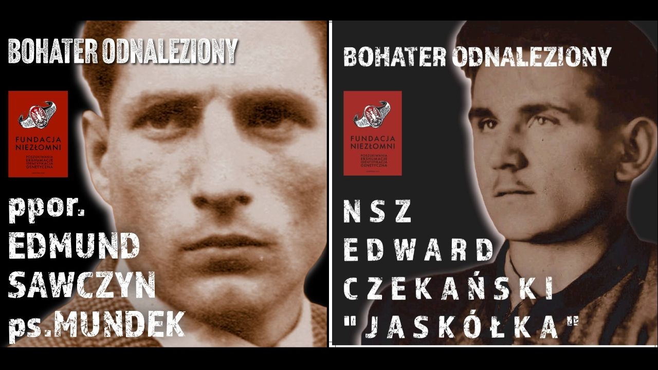 Odnalezieni: ppor. Edmunda Sawczyna ps. „Mundek”, „Puma” oraz Edwarda Czekańskiego ps. „Jaskółka”.