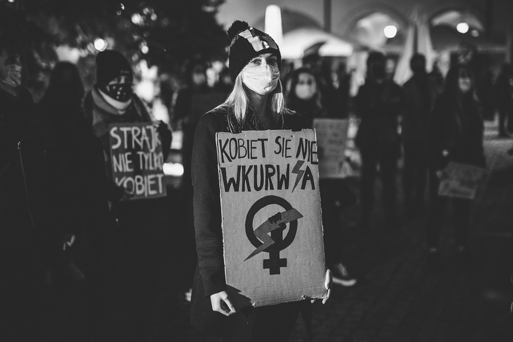 Protest kobiet w Krośnie w sprawie wyroku TK