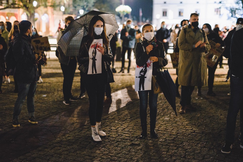 Protest kobiet w Krośnie w sprawie wyroku TK