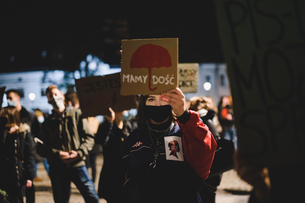 Protest kobiet w Krośnie w sprawie wyroku TK