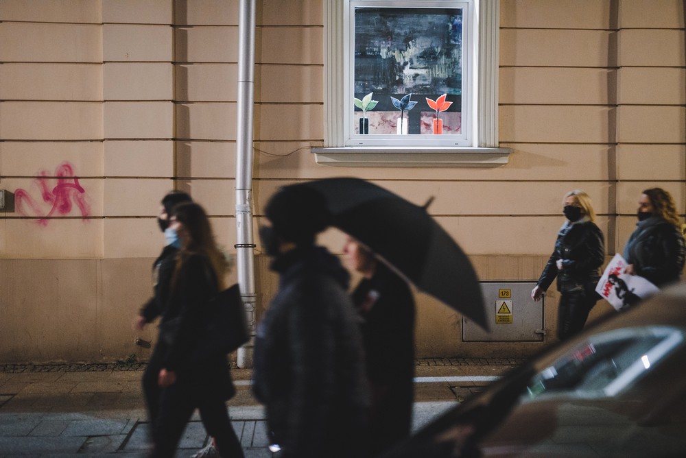 Protest kobiet w Krośnie w sprawie wyroku TK