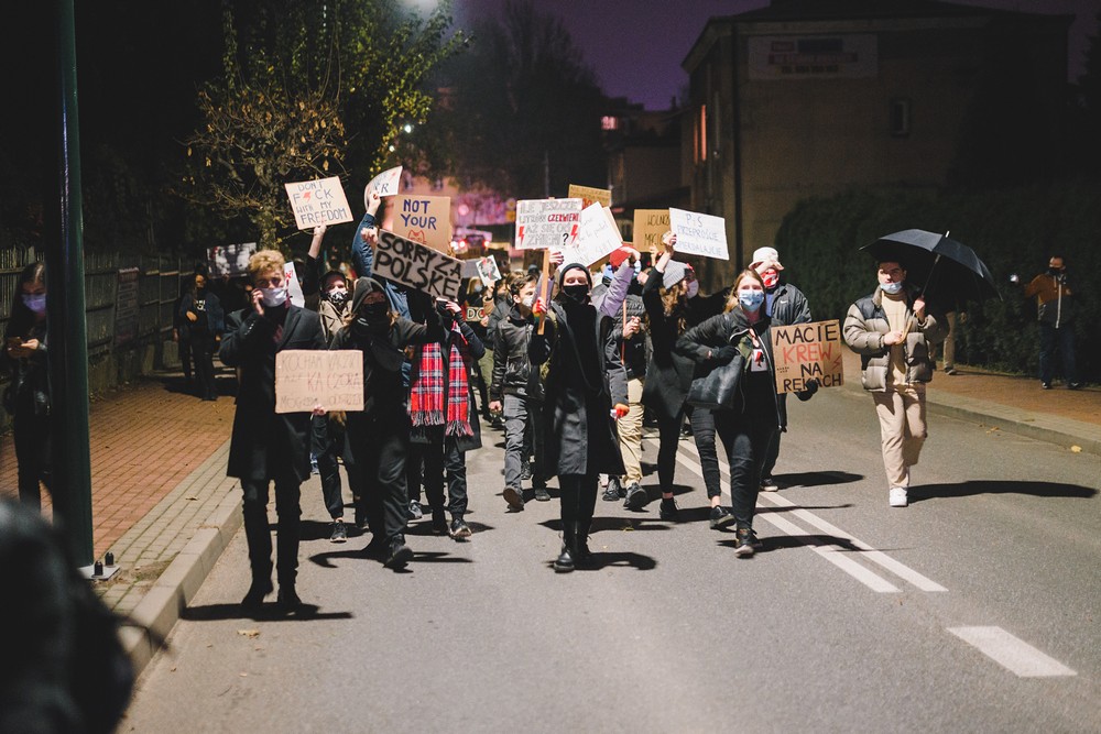 Protest kobiet w Krośnie w sprawie wyroku TK