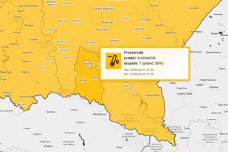 Mroźna noc przed nami: Ostrzeżenie dla Krosna i powiatu