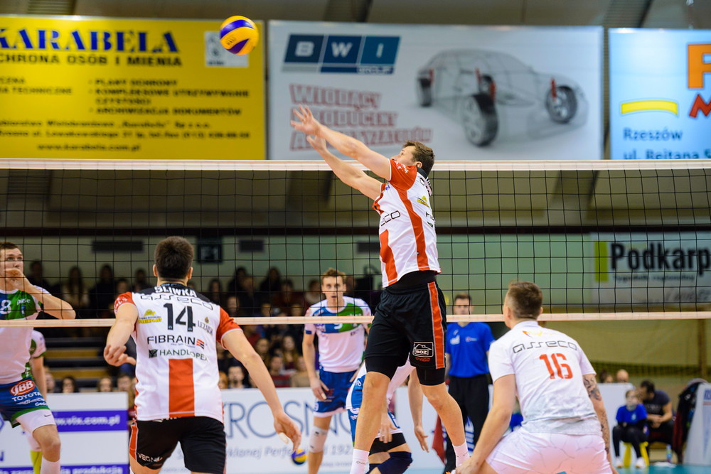 AZS POLITECHNIKA Warszawska - ASSECO RESOVIA Rzeszów. Fot. Łukasz Jaracz