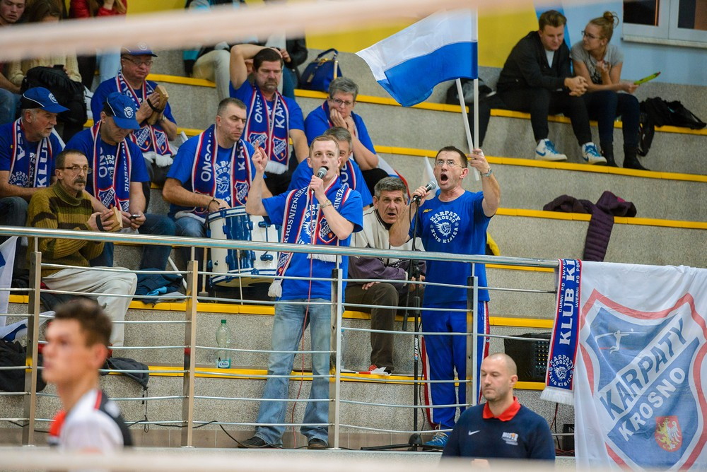 AZS PWSZ Karpaty KHS Krosno - Contimax MOSiR Bochnia. Fot. Łukasz Jaracz