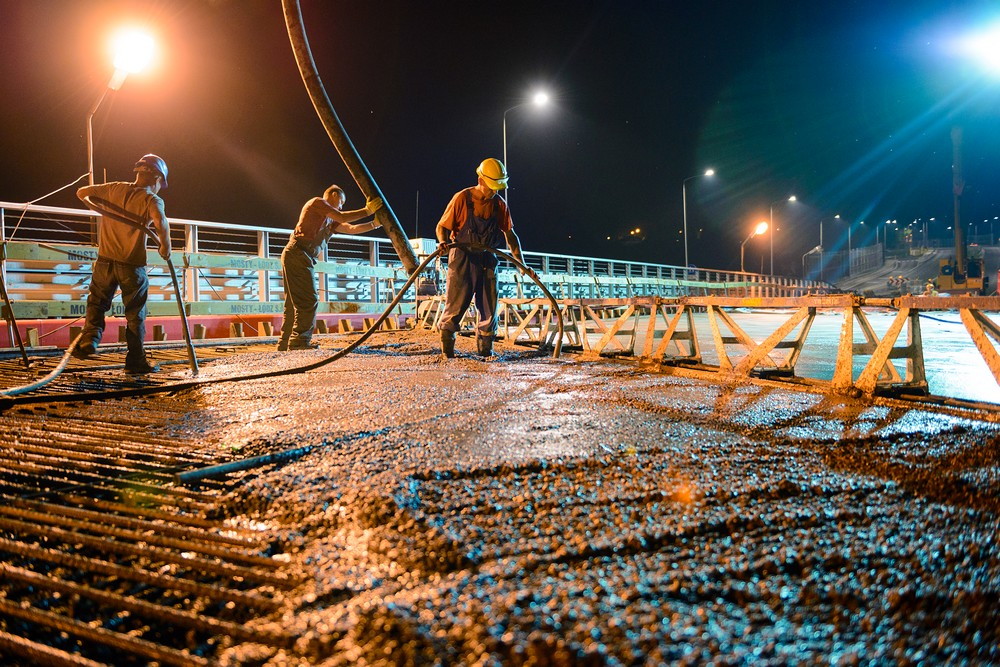 Betonowali most nad Lubatówką. Fot. Łukasz Jaracz