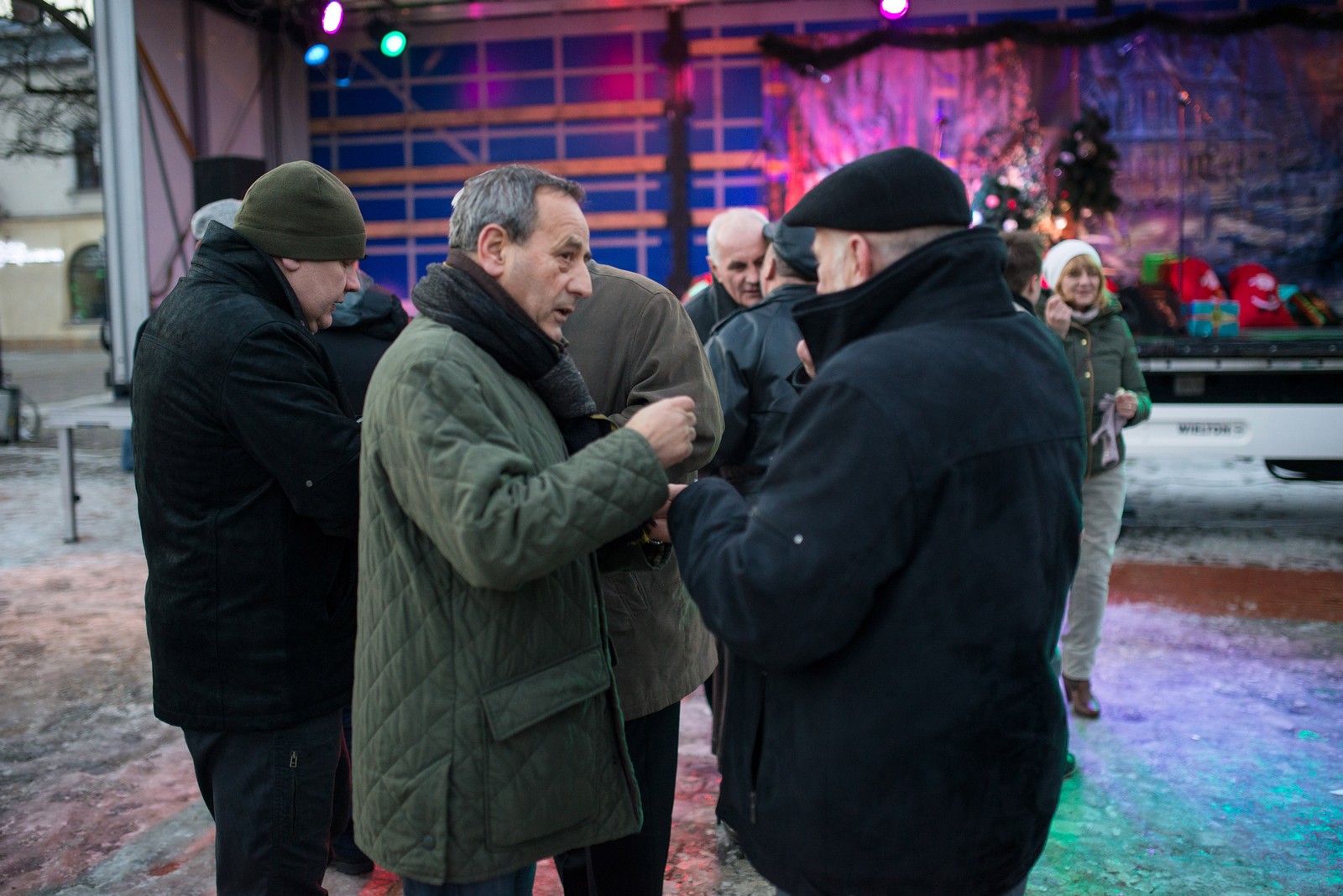 Tradycyjne spotkanie wigilijne na krośnieńskim Rynku Fot. Łukasz Jaracz