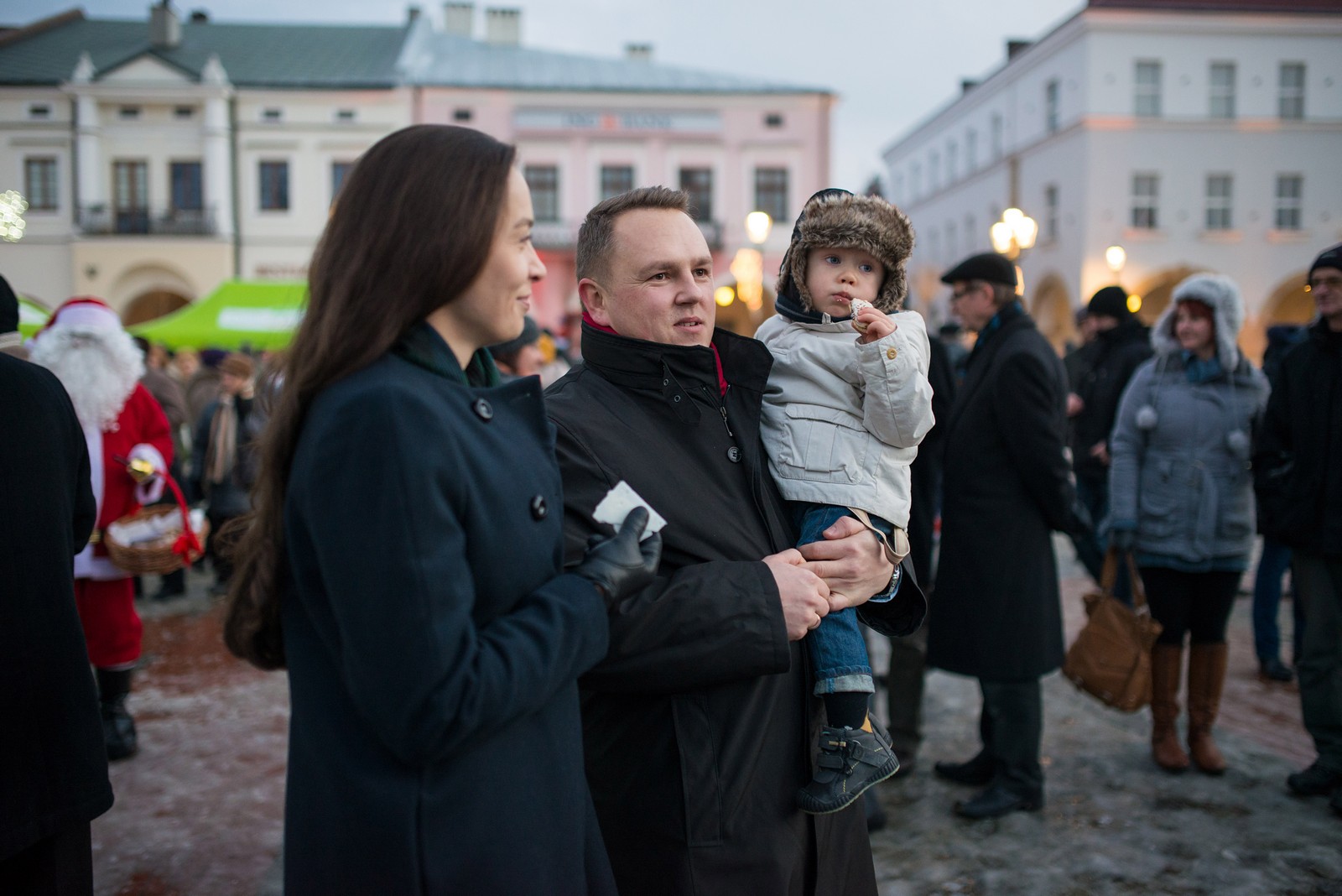 Tradycyjne spotkanie wigilijne na krośnieńskim Rynku Fot. Łukasz Jaracz