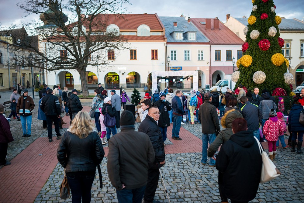 Wigilia na krośnieńskim rynku 2014 fot. Łukasz Jaracz