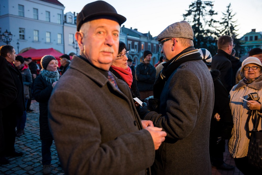 Wigilia na krośnieńskim rynku 2014 fot. Łukasz Jaracz