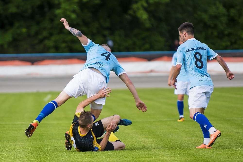 Karpaty Krosno - MKS Trzebinia. Fot. Karol Słomka