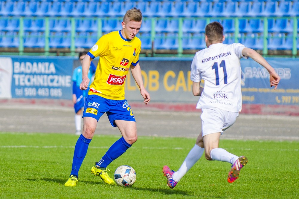 Karpaty Krosno - Motor Lublin. Fot. Karol Słomka