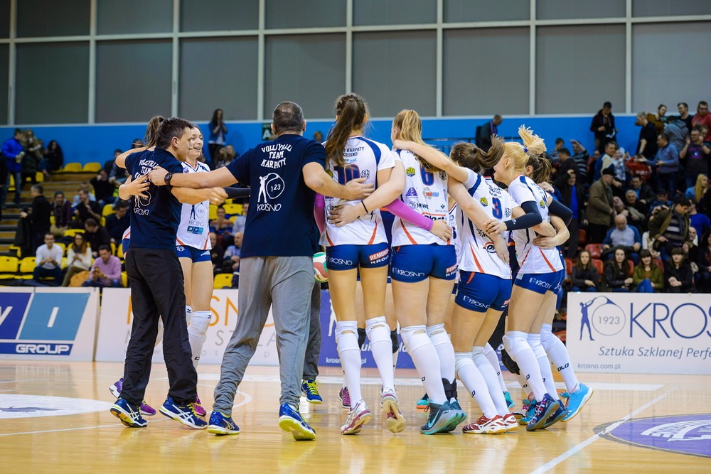 Karpaty Krosno - Silesia Volley Mysłowice. Fot. Łukasz Jaracz