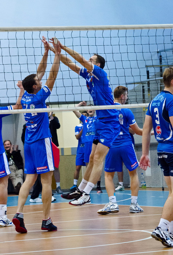 AZS PWSZ Karpaty KHS Krosno 3:1 KS Błękitni Ropczyce. Fot. Karol Słomka