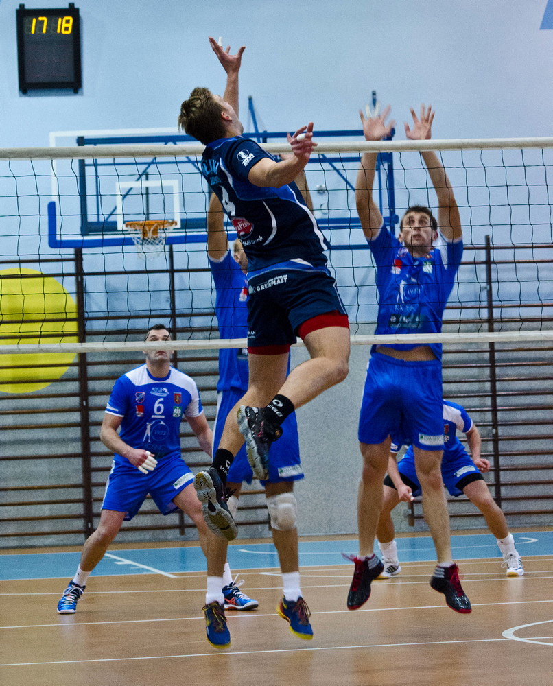 AZS PWSZ Karpaty KHS Krosno 3:1 KS Błękitni Ropczyce. Fot. Karol Słomka