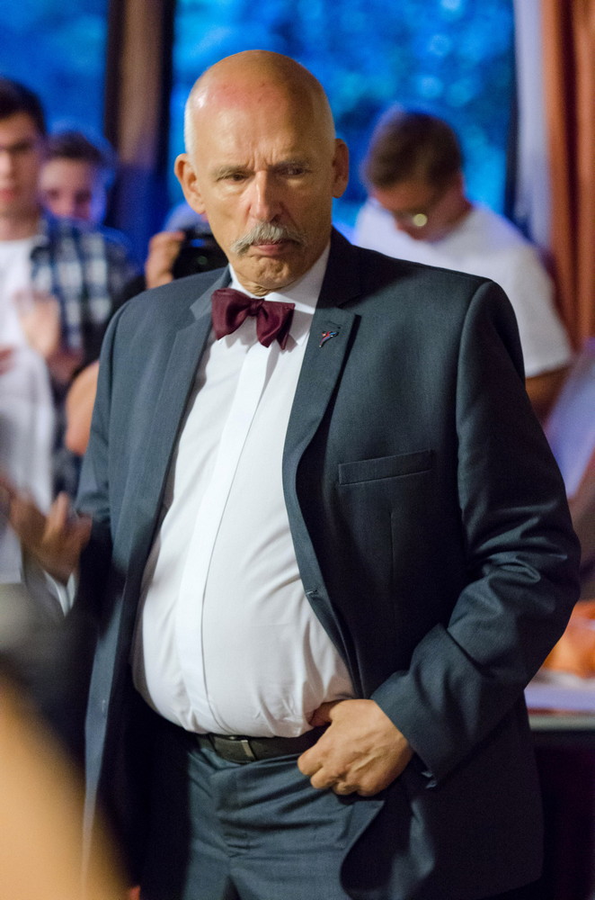 Janusz Korwin-Mikke spotkał się z mieszkańcami Krosna