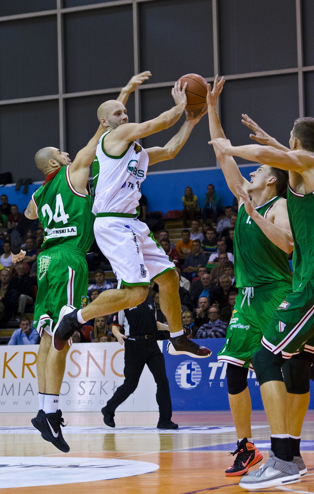 KOSZYKÓWKA: Miasto Szkła Krosno 62:52 Legia Warszawa. Fot. Karol Słomka