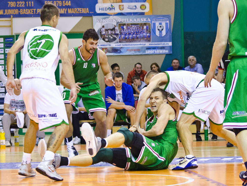 KOSZYKÓWKA: Miasto Szkła Krosno 62:52 Legia Warszawa. Fot. Karol Słomka