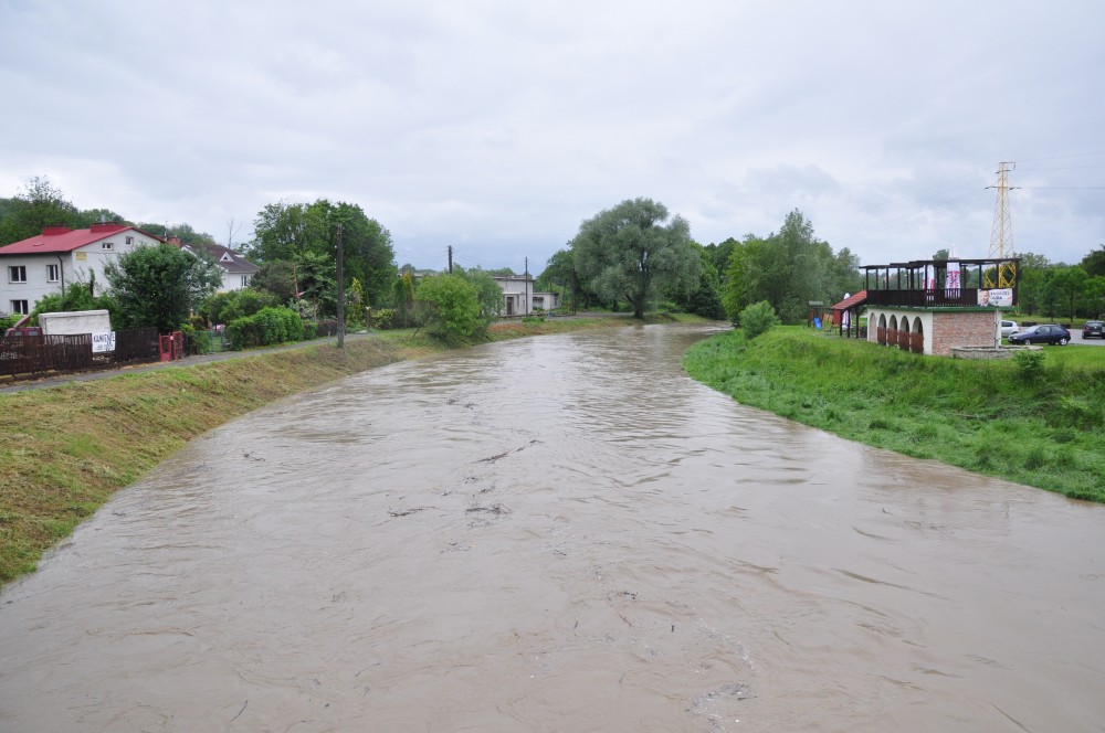Pogotowie przeciwpowodziowe - Wisłok - Krosno. Fot. KrosnoCity.pl