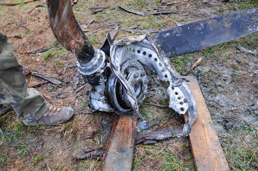 Prace archeologiczne: Messerschmitt Bf 109 E. Fot. KrosnoCity.pl