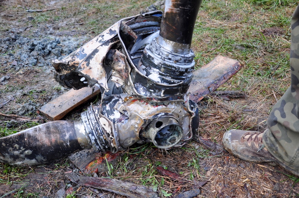 Prace archeologiczne: Messerschmitt Bf 109 E. Fot. KrosnoCity.pl