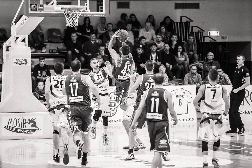 Miasto Szkła Krosno 88:73 Legia Warszawa. Fot. Łukasz Jaracz
