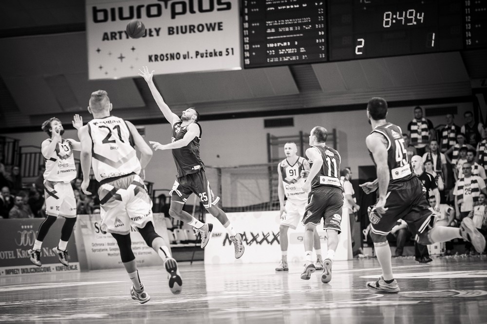 Miasto Szkła Krosno 88:73 Legia Warszawa. Fot. Łukasz Jaracz
