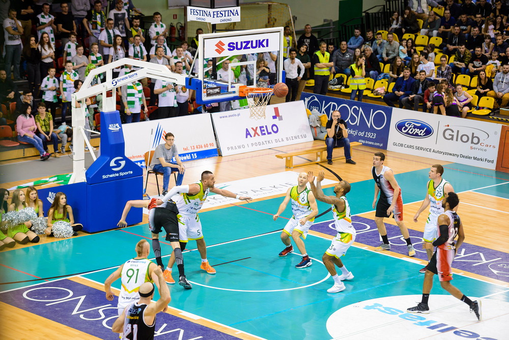 Miasto Szkła Krosno - MKS Dąbrowa Górnicza. Fot. Łukasz Jaracz