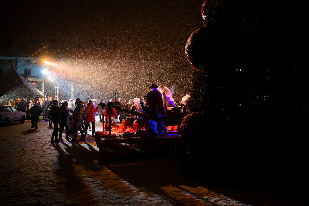 Święty Mikołaj odwiedził Rynek Krosna. Fot. Łukasz Jaracz