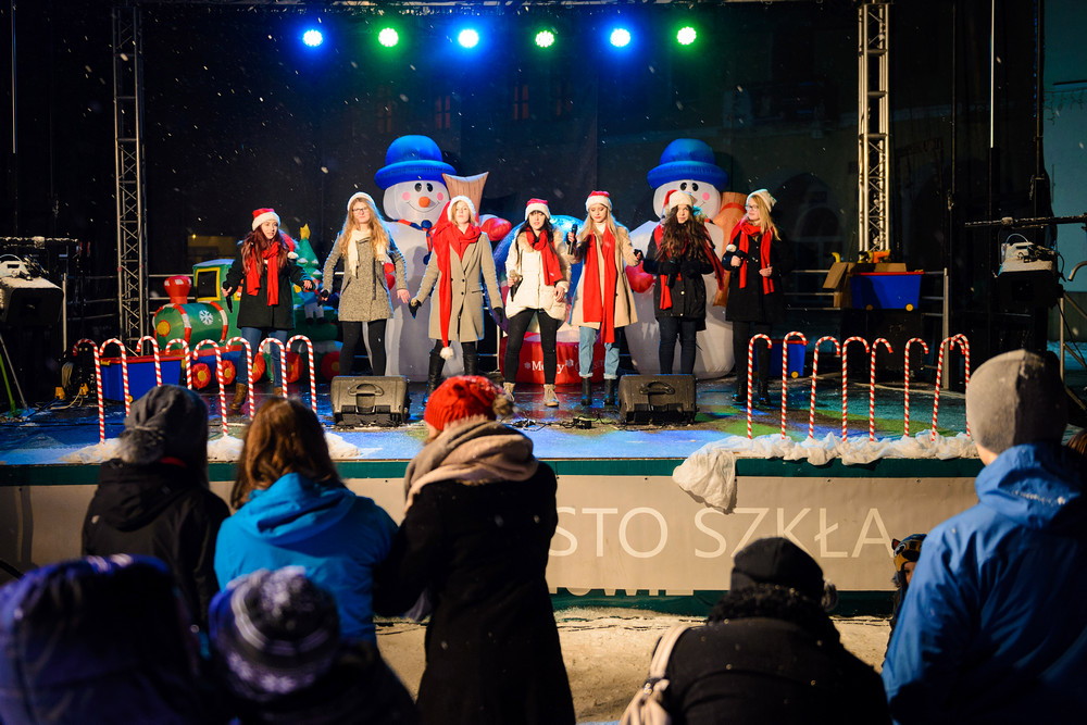 Święty Mikołaj odwiedził Rynek Krosna. Fot. Łukasz Jaracz